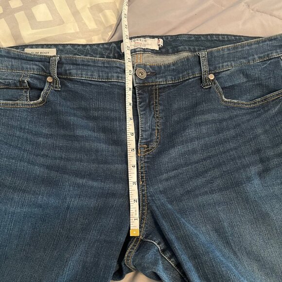 Torrid Size 20 2xl Slim Boot Cut Jean - Vintage Stretch Dark Wash - Picture 11 of 11